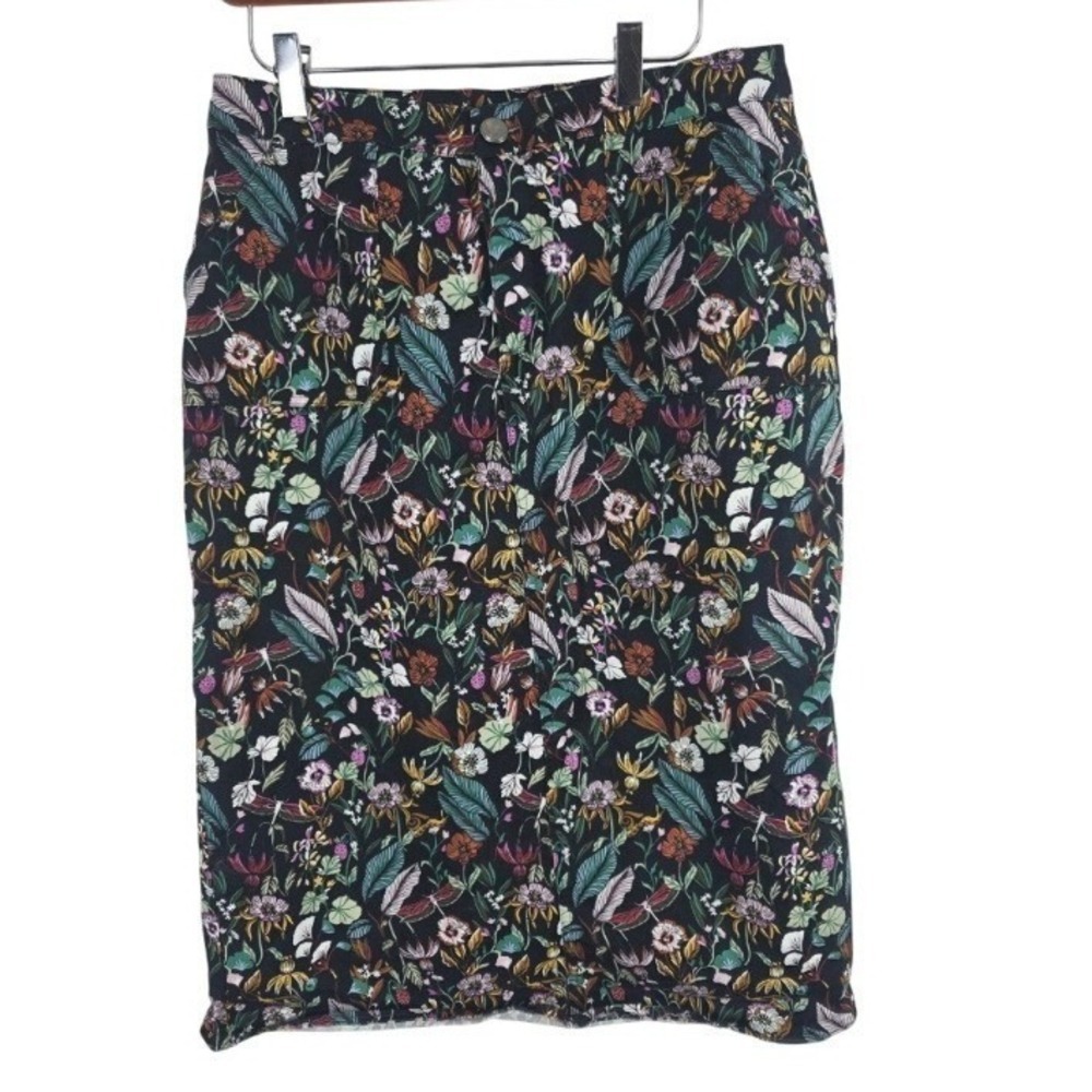 Christopher & Banks Coquette‎ Midi Skirt 6 Womens Cottage Core Modest Pockets